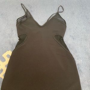 Topshop petite little black party dress!